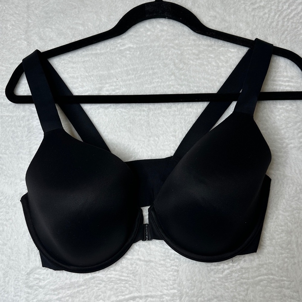Spanx Bra-llelujah Full Coverage Underwire Front Closure Bra Black 38D 0525